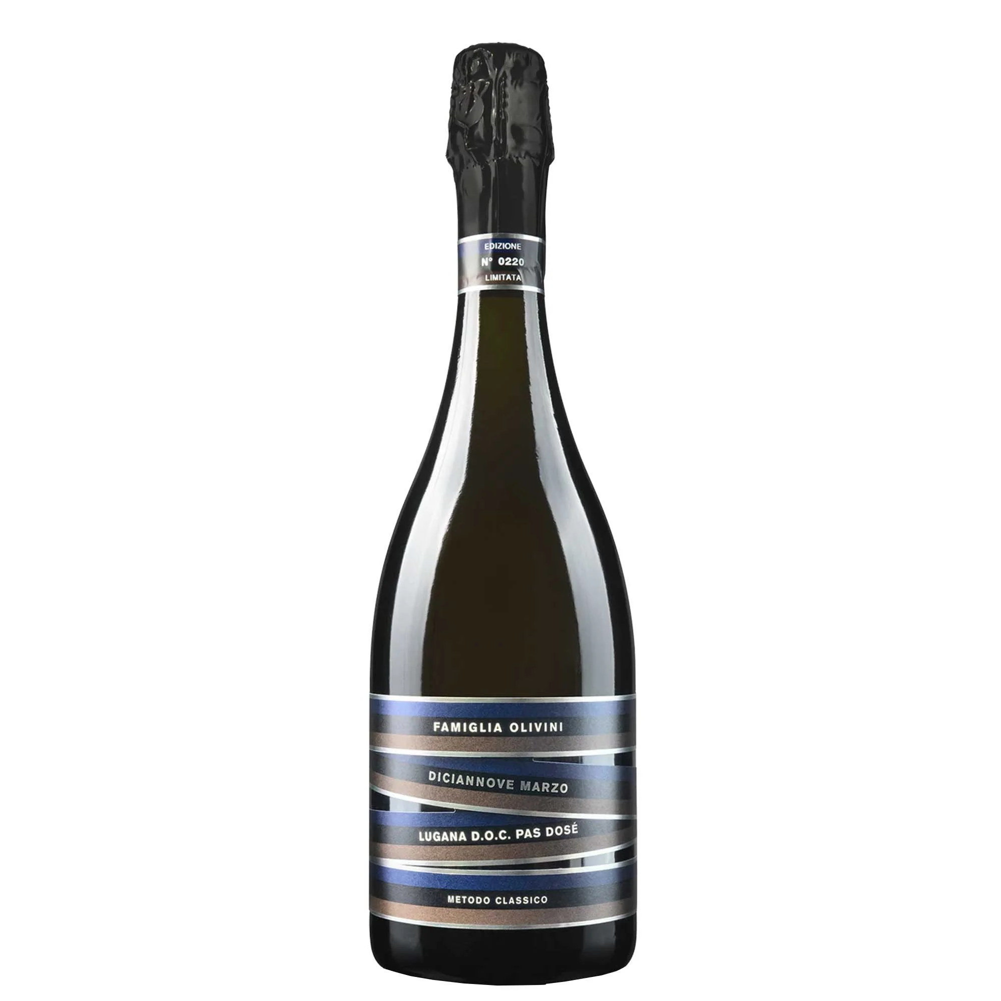 Lugana Pas Dosé Metodo Classico DOC "Diciannove Marzo" 2019 - Famiglia Olivini