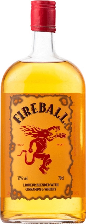 Licor Fireball Cinnamon & Whisky - Garrafinhas