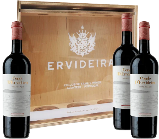 Conjunto Conde D Ervideira Vinha Da Água Tinto (3 Garrafas) - Garrafinhas