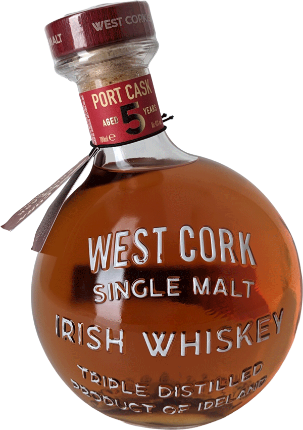 Whisky West Cork Single Malt 5 Anos Port Cask - Garrafinhas