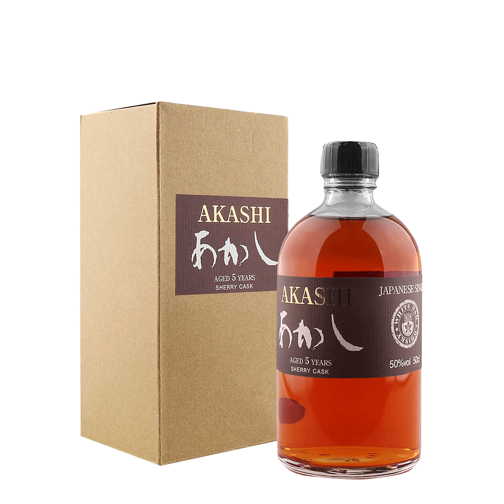 Whisky Akashi Single Malt 5 Anos Sherry Cask - Garrafinhas