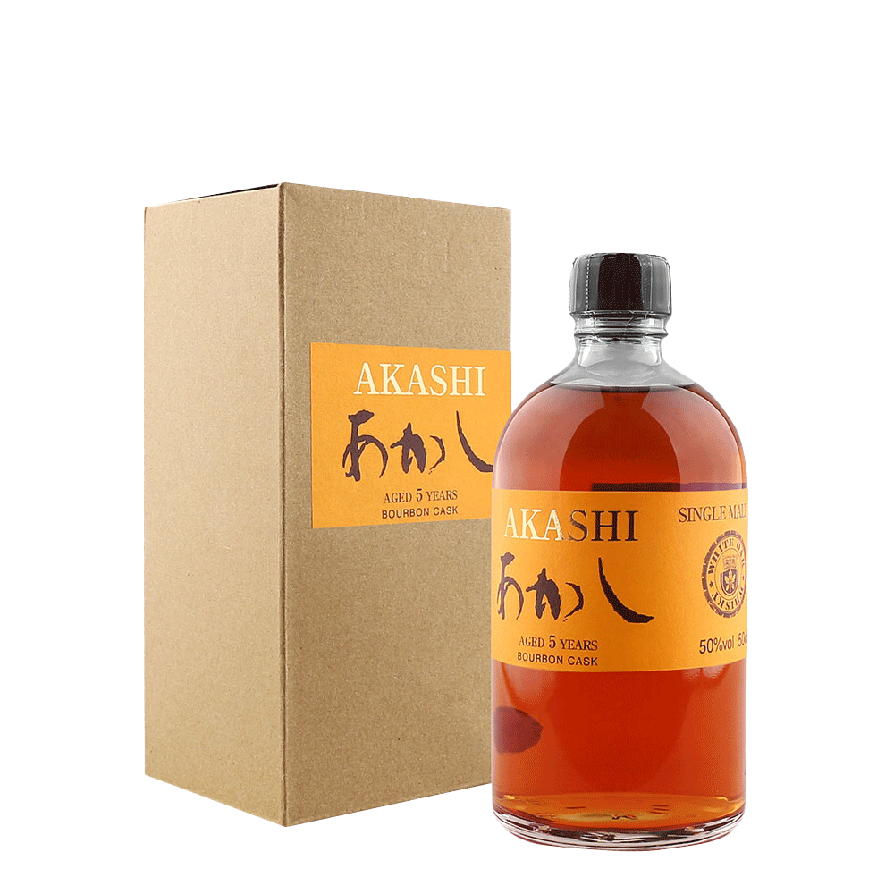 Whisky Akashi Single Malt 5 Anos Bourbon Cask - Garrafinhas