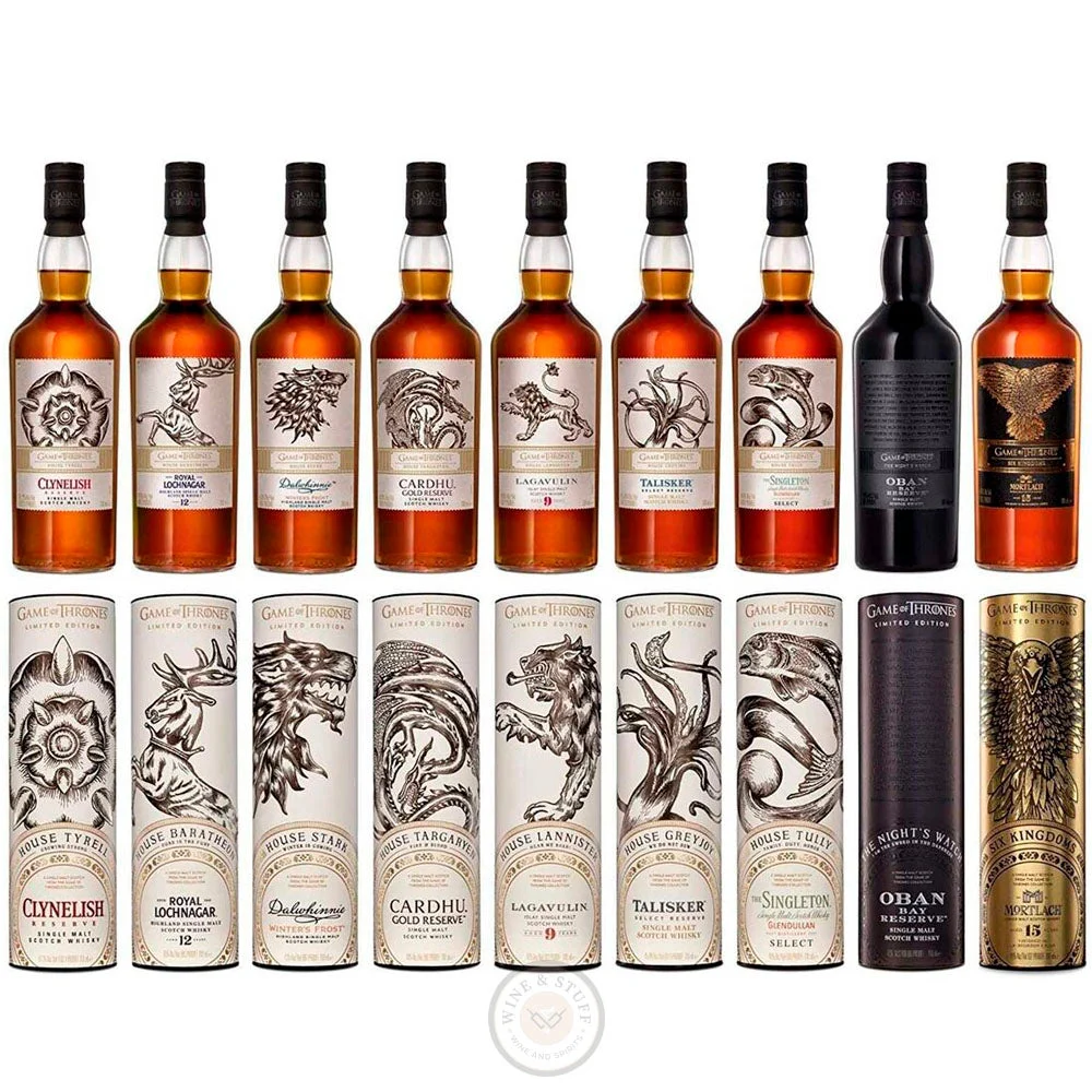 Game Of Thrones Complete 9 Bottle Collection Whisky Set - Wine & Stuff