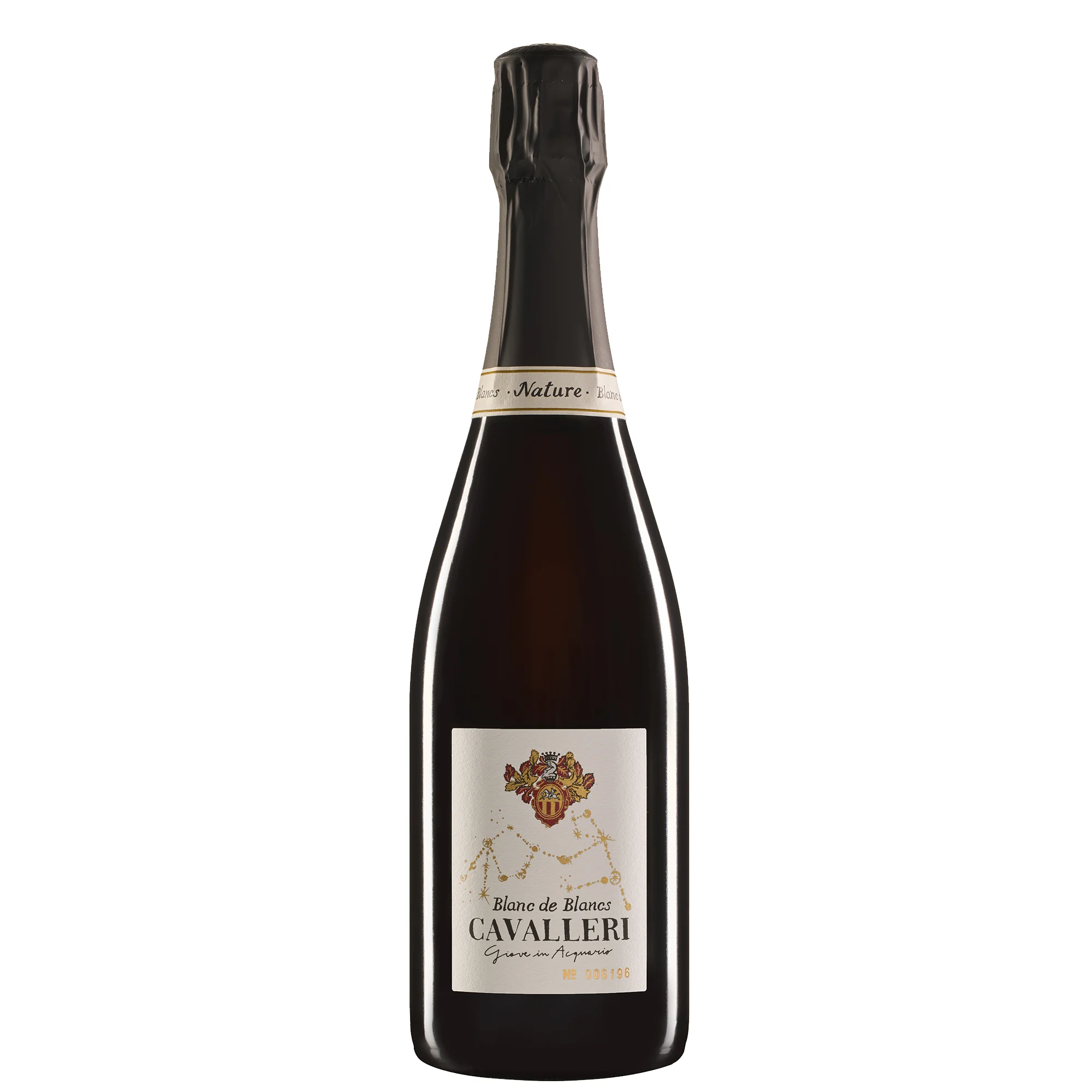 Vino Spumante di Qualità Metodo Classico Blanc de Blancs Nature "Giove in Acquario" - Cavalleri