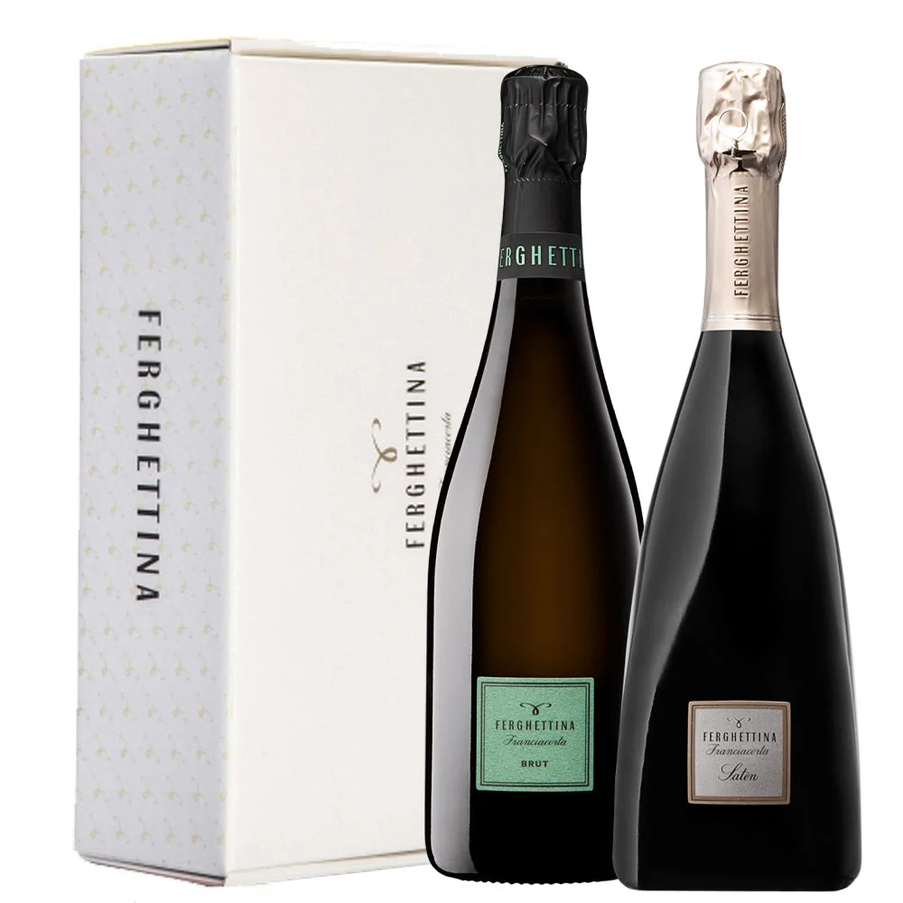Franciacorta Brut DOCG + Franciacorta DOCG Satèn 2021 - Ferghettina