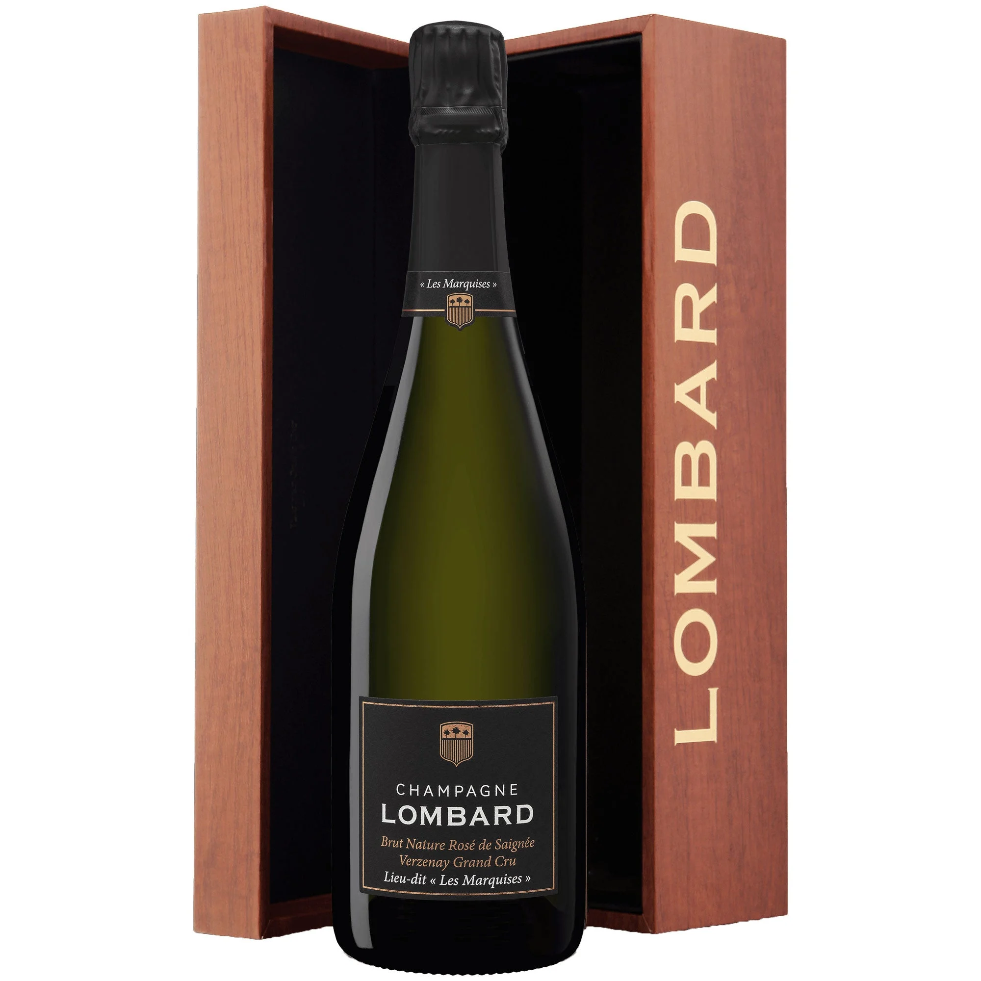Champagne Rosé de Saignée Brut Nature Verzenay Grand Cru "Les Marquises" 2018 - Lombard (astuccio)