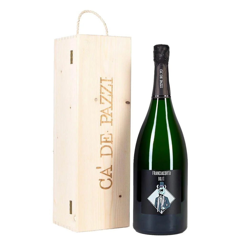 Franciacorta Brut Docg Magnum I Cà de Pazzi (cassetta di legno) - Ca' de Pazzi