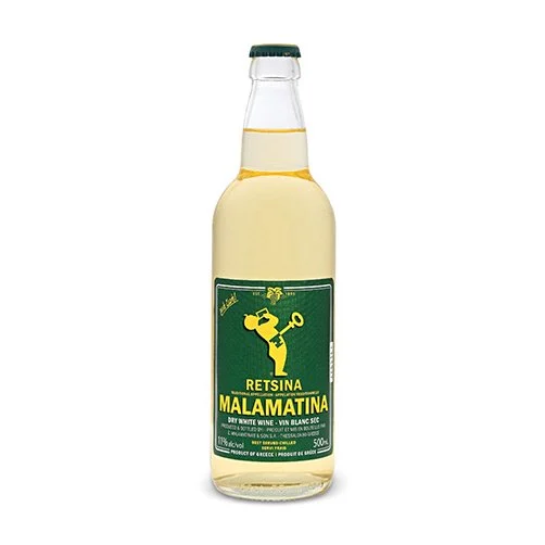 Greek Wine Retsina - Malamatina (0.5l - tappo a corona)