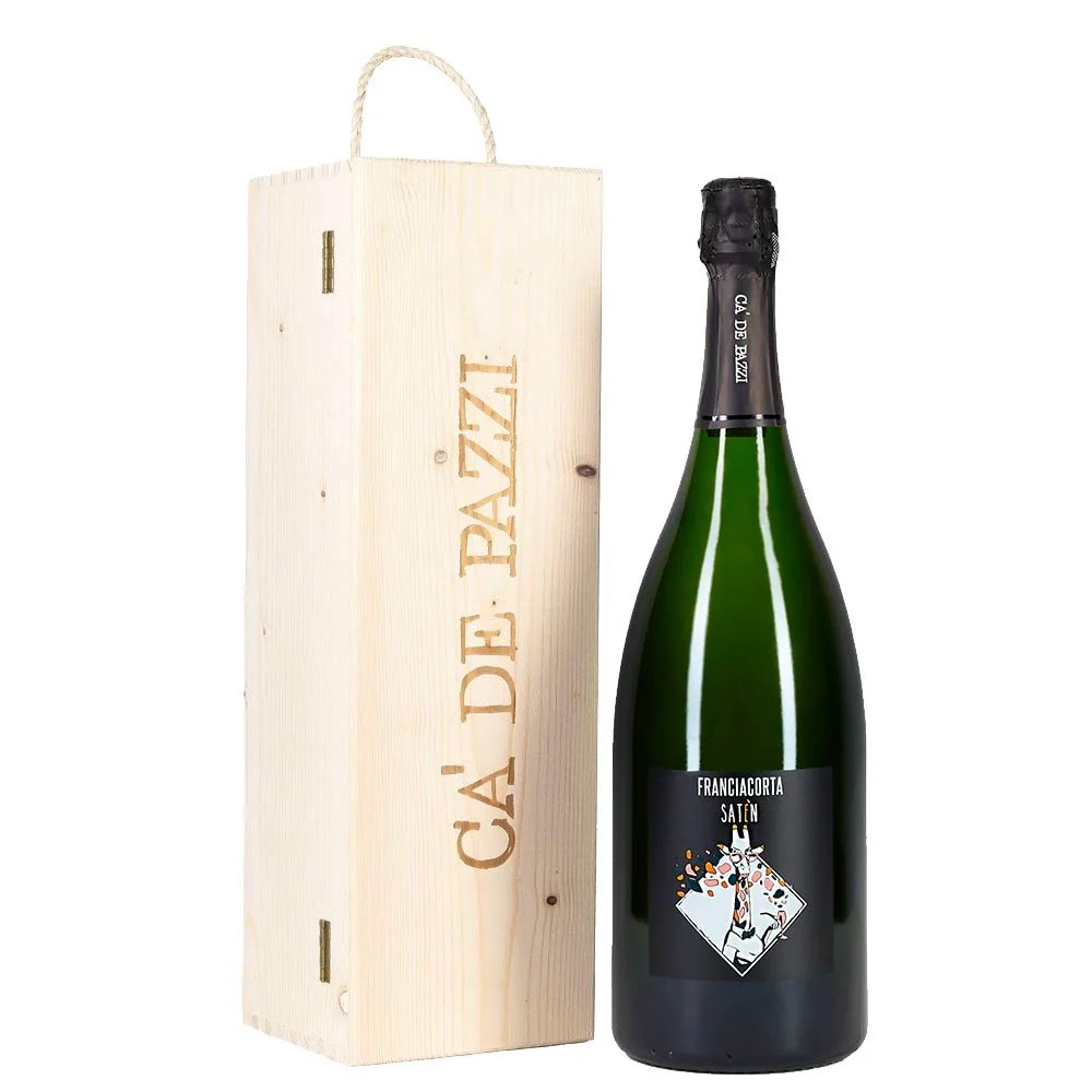 Franciacorta Saten Docg Magnum I Cà de Pazzi (cassetta di legno) - Ca' de Pazzi