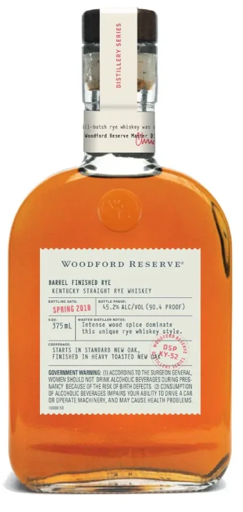 Woodford Reserve Barrel Finished Rye Whiskey | 375ML