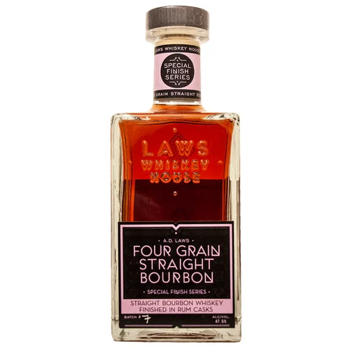 A.D. Laws Four Grain Finished in Rum Casks Straight Bourbon Whiskey - Whisky
