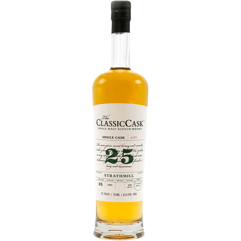 The Classic Cask Strathmill 25 Year Old Single Malt Scotch Whisky - Whiskey