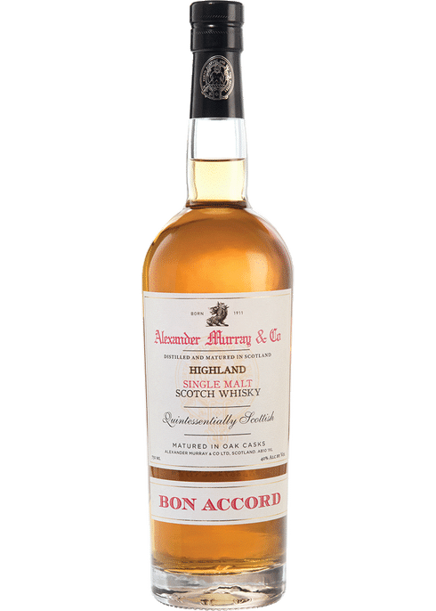 Alexander Murray Bon Accord Highland Single Malt Scotch Whisky - Whiskey