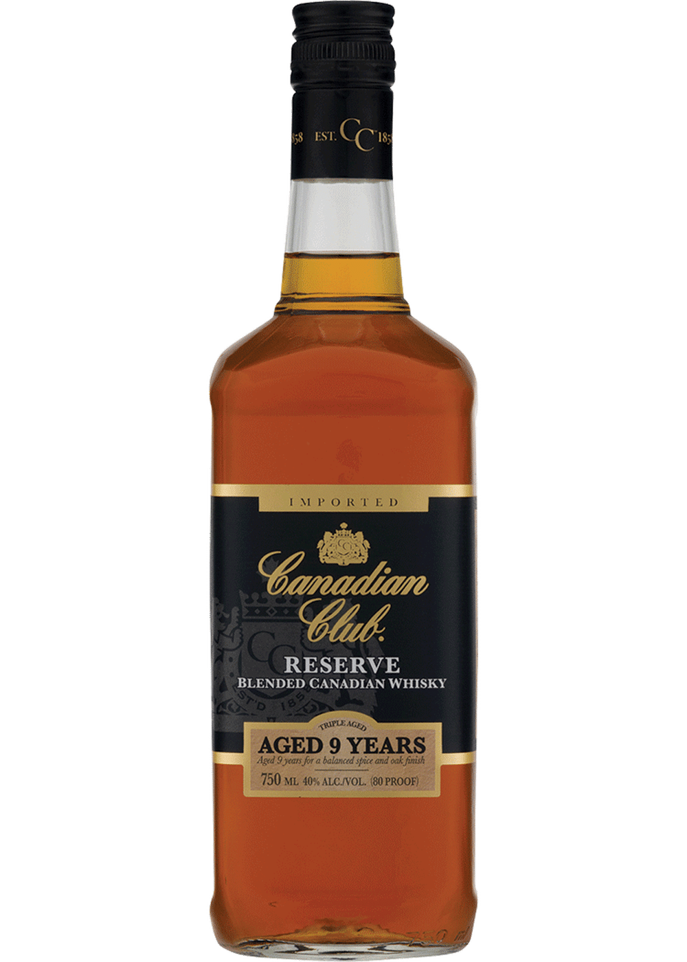 Canadian Club Reserve 9 Year Whisky - Whiskey