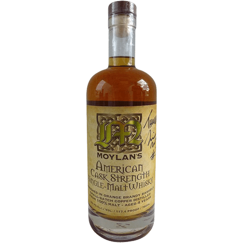 Moylan’s 117.4 proof Double Barrel Cask Strength Single Malt Whisky - Whiskey