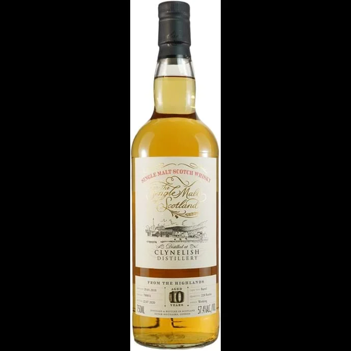 Whisky escocés Single Malts of Scotland Clynelish 10 años Cask Strength 2010