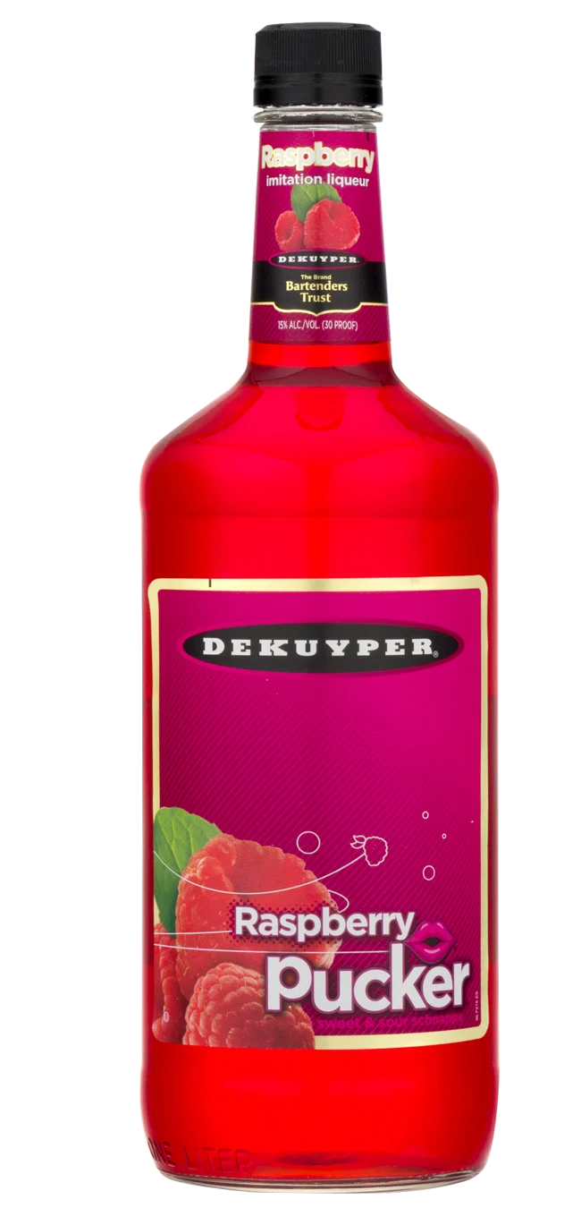 Dekuyper Pucker Raspberry Schnapps Liqueur | 1L