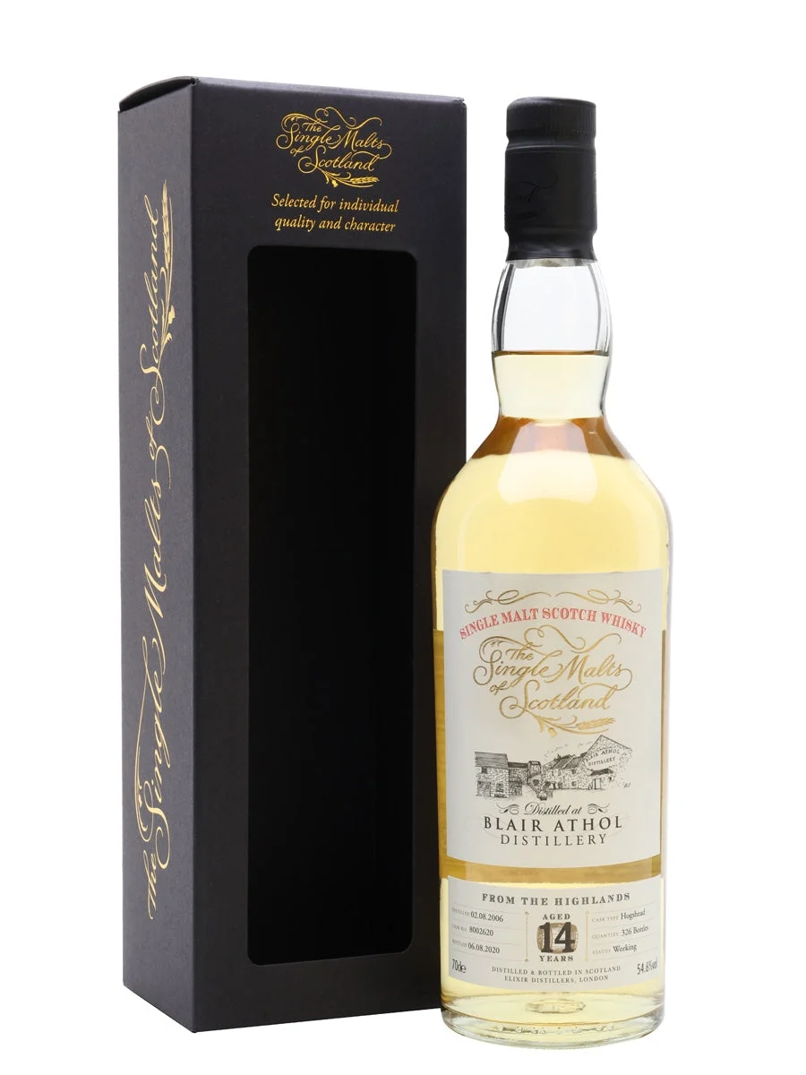 Blair Athol 2006 14 Year Old Single Malts of Scotland Highland Single Malt Scotch Whisky | 700ML - Whiskey