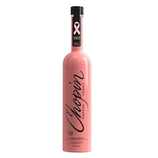 Chopin Patata Negro Rosa Botella Vodka 1L
