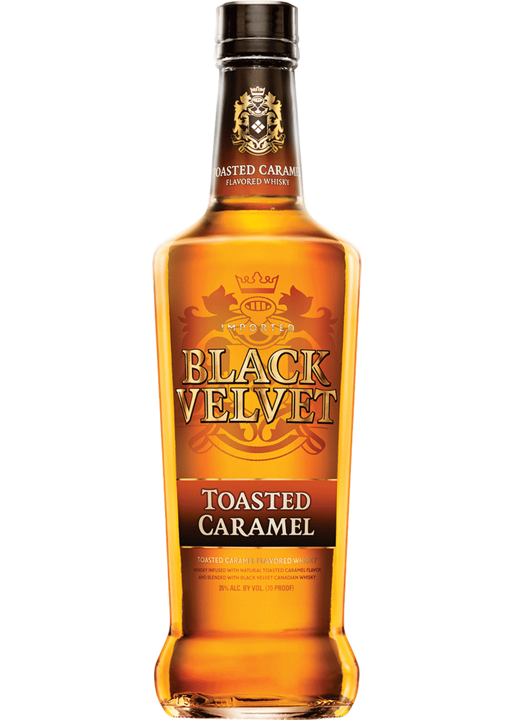 Whisky canadiense de caramelo tostado Black Velvet