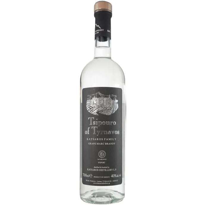 Katsaros Brothers Tsipouro Tirnavou Brandy | 700ML