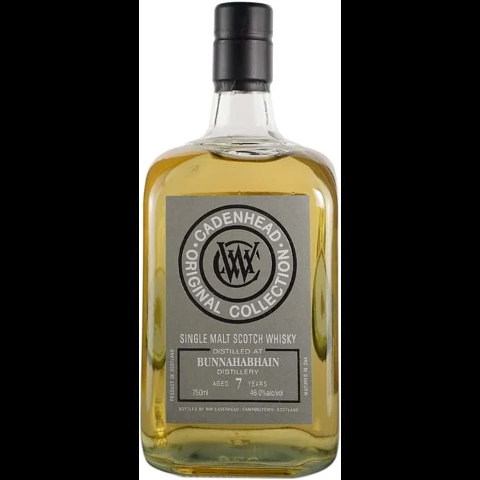 Cadenhead's Bunnahabhain 7 year Old Unchillfiltered Peated Scotch Whisky - Whiskey