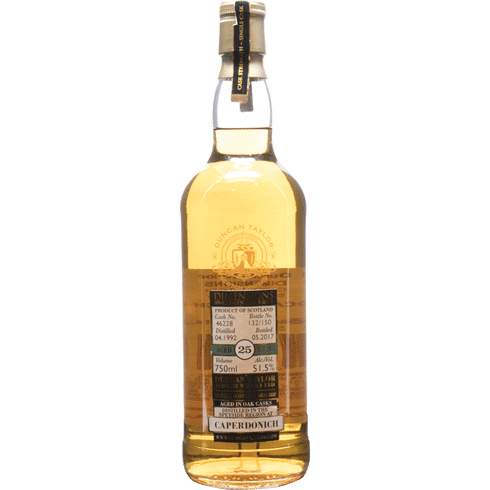 Dimensions Caperdonich 25 Year Single Malt Scotch Whisky - Whiskey
