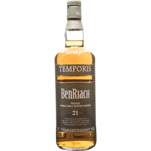BenRiach Peated 21 Year Temporis Single Malt Scotch Whisky - Whiskey