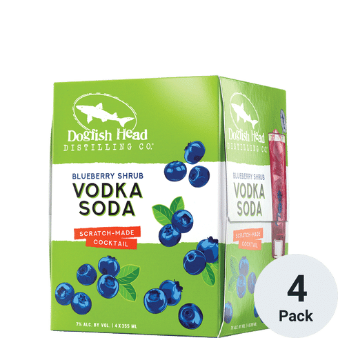 Dogfish Head Blueberry Soda Vodka Cocktail Ready To Drink Cocktail