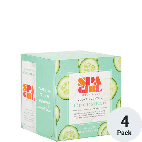 Spa Girl Cocktail Cucumber Vodka Cocktail | 4pk-200ml