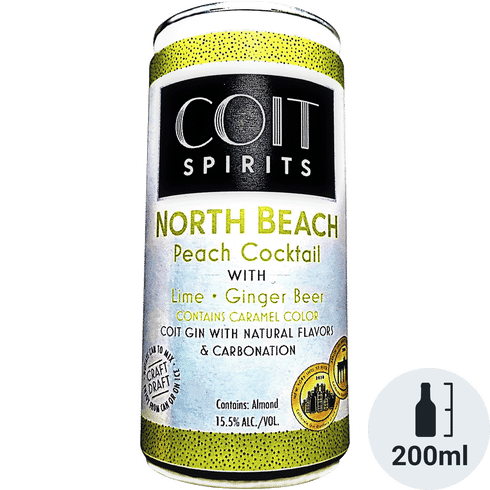 Coit Spirits North Beach Peach Ready To Drink Cocktail | (4)*200ML