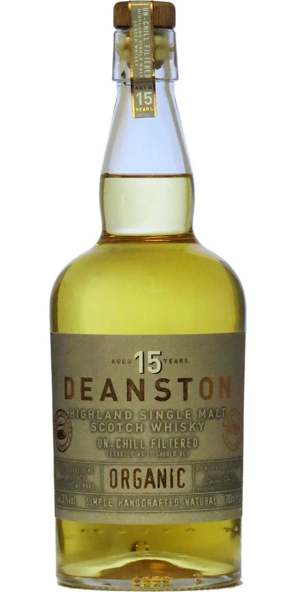 Deanston 15 Year Old Organic Un-Chill Filtered Scotch Whisky | 700ML