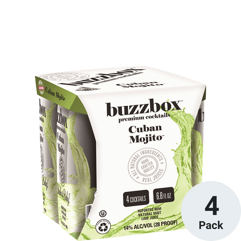 BuzzBox Cuban Mojito Ready To Drink Cocktail