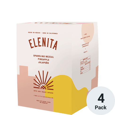 Elenita Mezcal Espumoso Piña Jalapeño Cóctel Listo Para Beber
