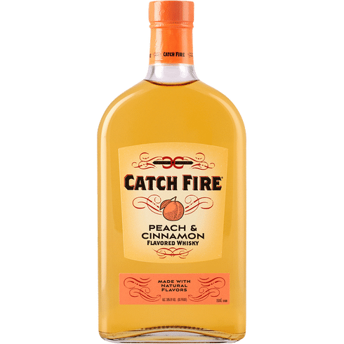 Catch Fire Peach & Cinnamon Canadian Whisky - Whiskey
