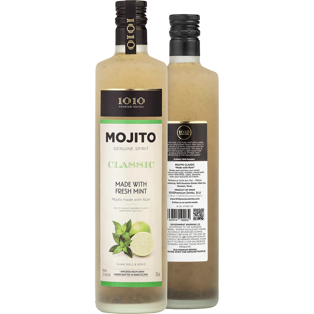 1010 Mojito Clásico Premium Listo Para Beber
