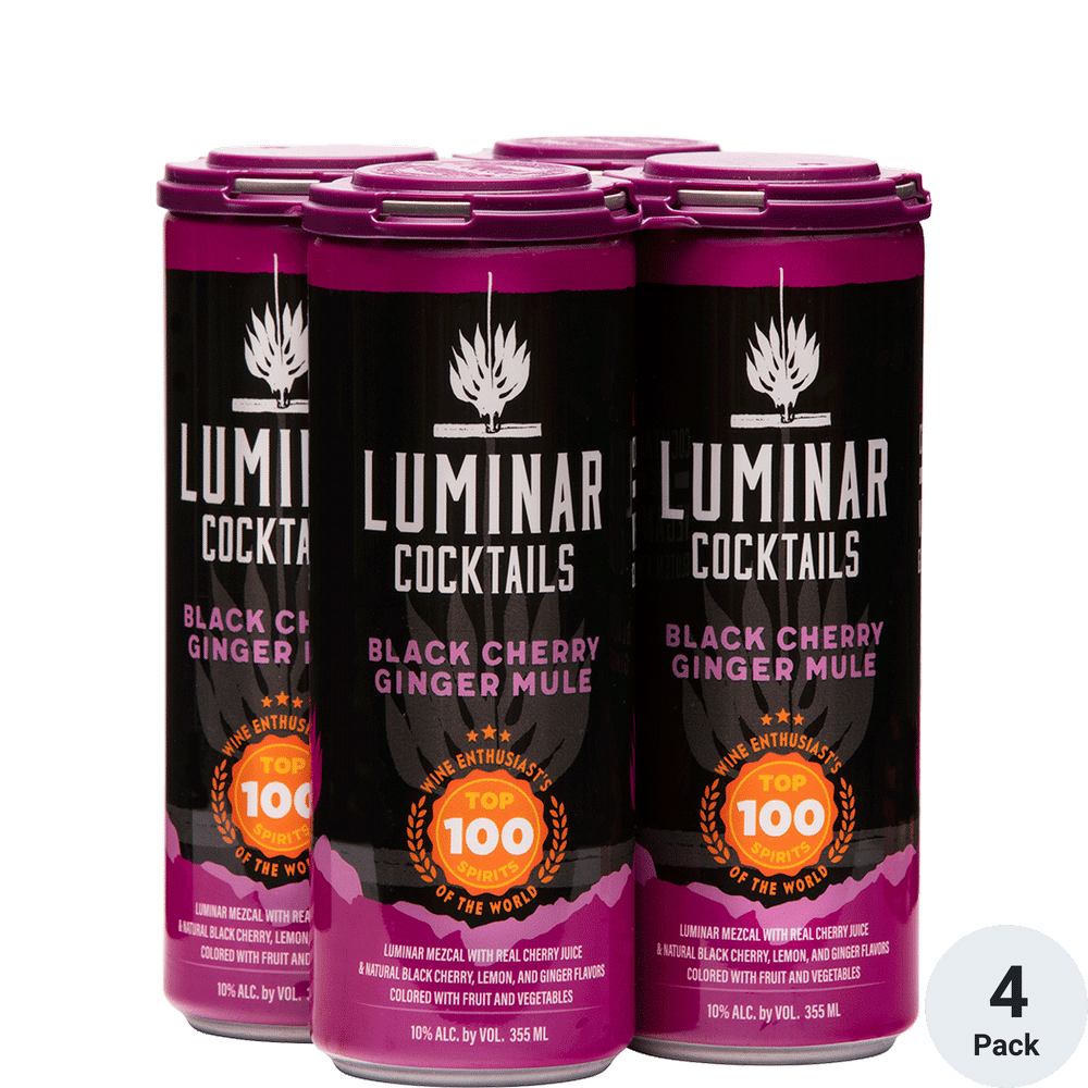 Luminar Black Cherry Ginger Mule Cocktail | 4*12oz Cans