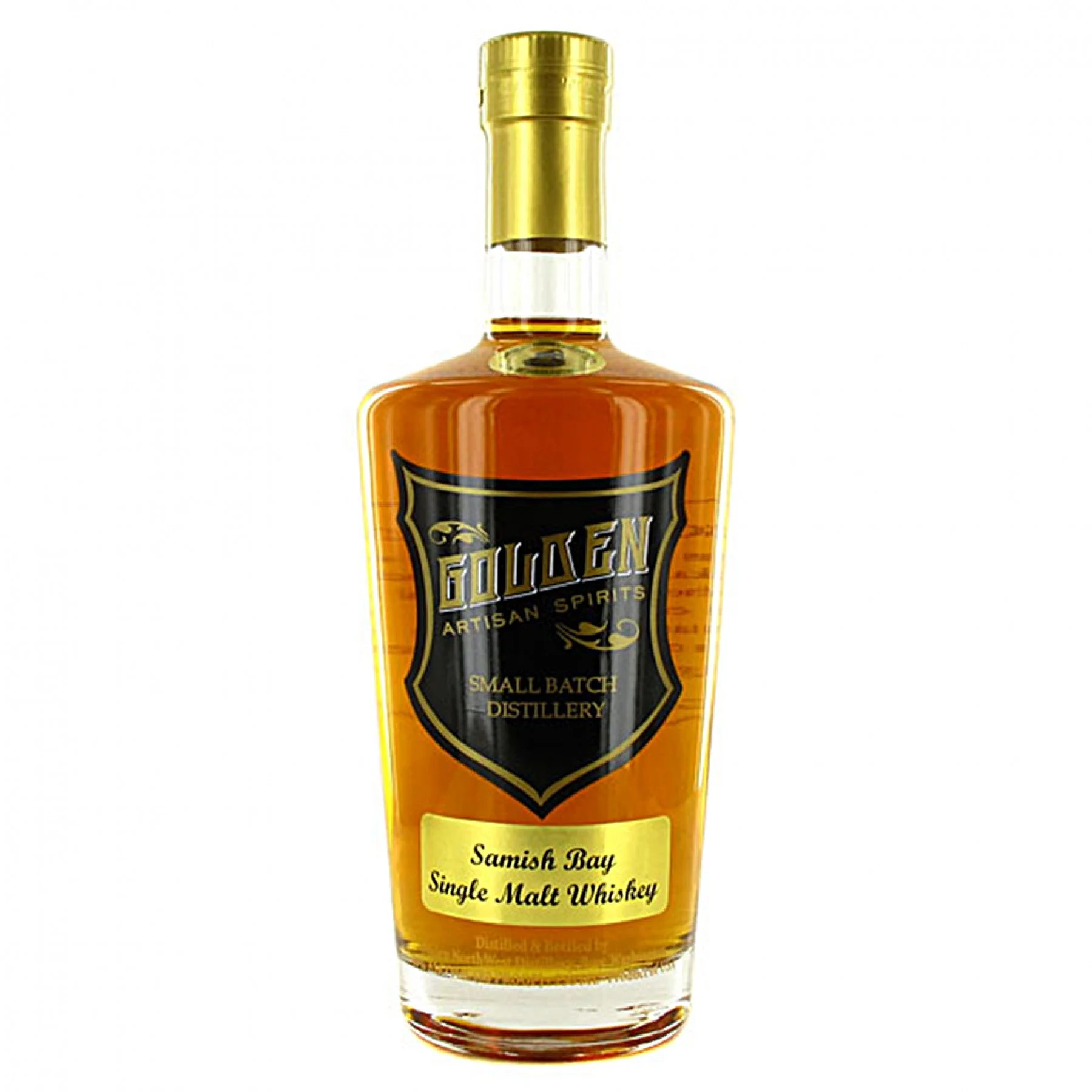 Golden Samish Bay Single Malt Whiskey
