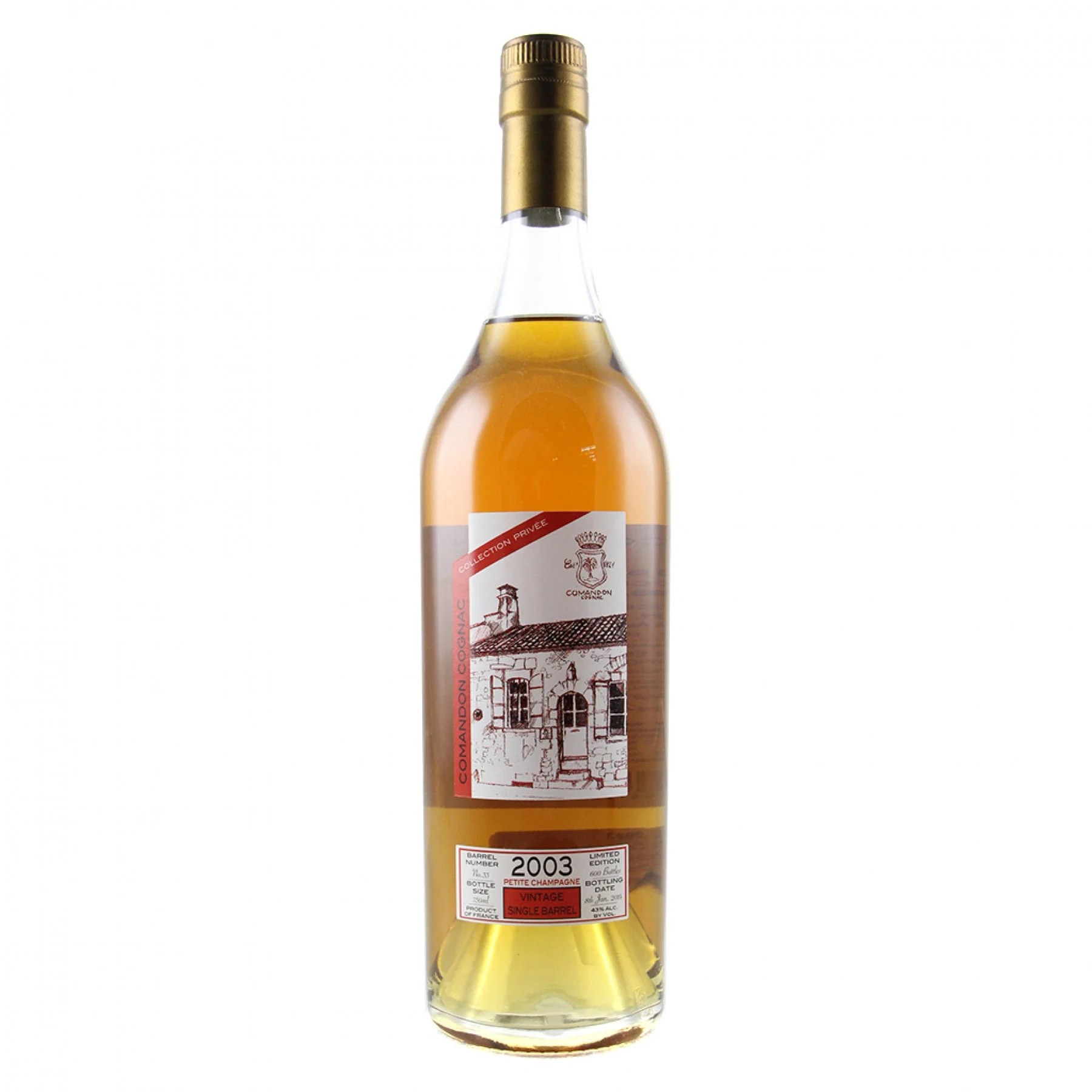Comandon Colección 2003 Privèe Petite Champán Coñac