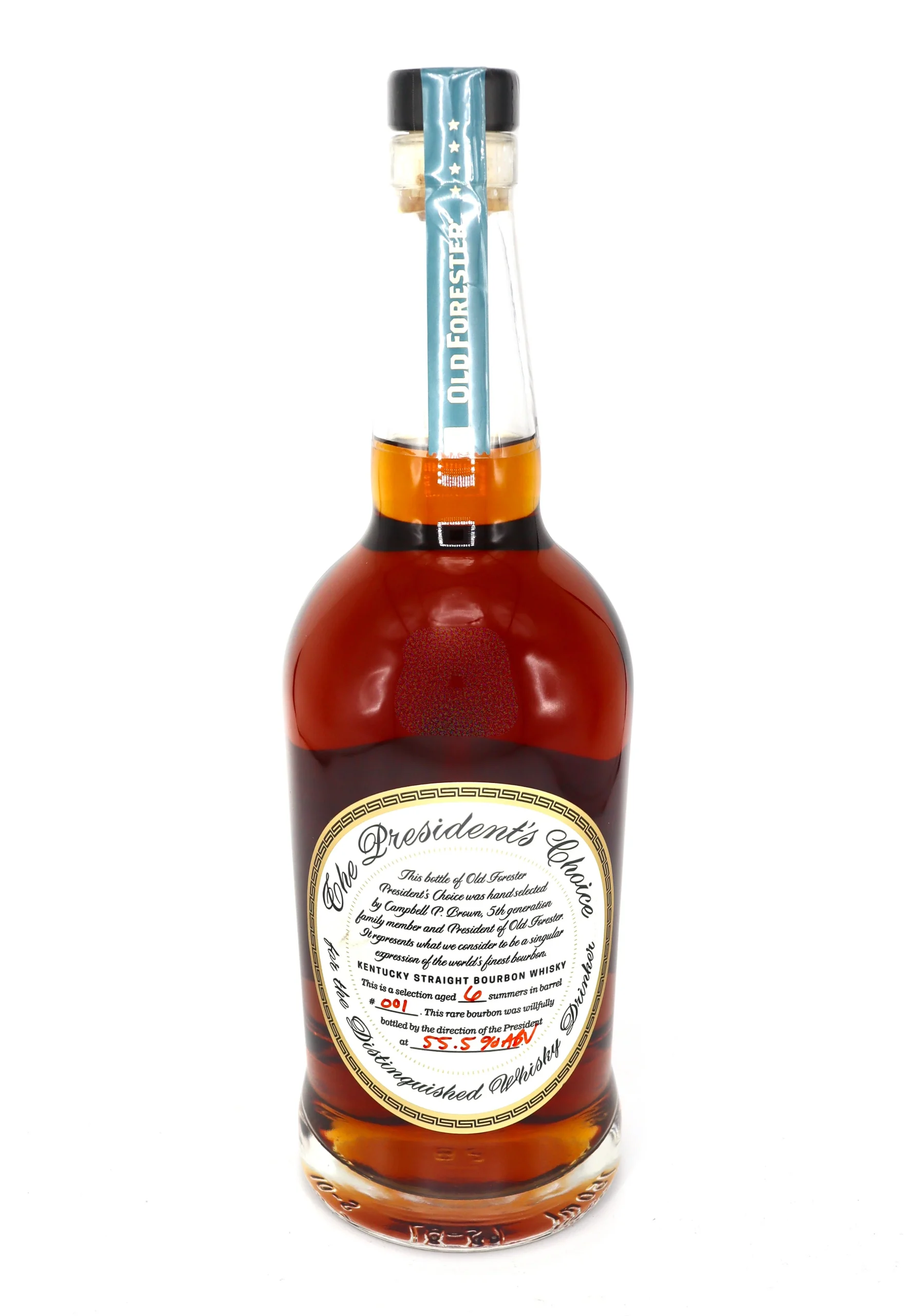 Old Forester President’s Choice Aged 6 Summers in Barrel #001 Kentucky Straight Bourbon Whiskey
