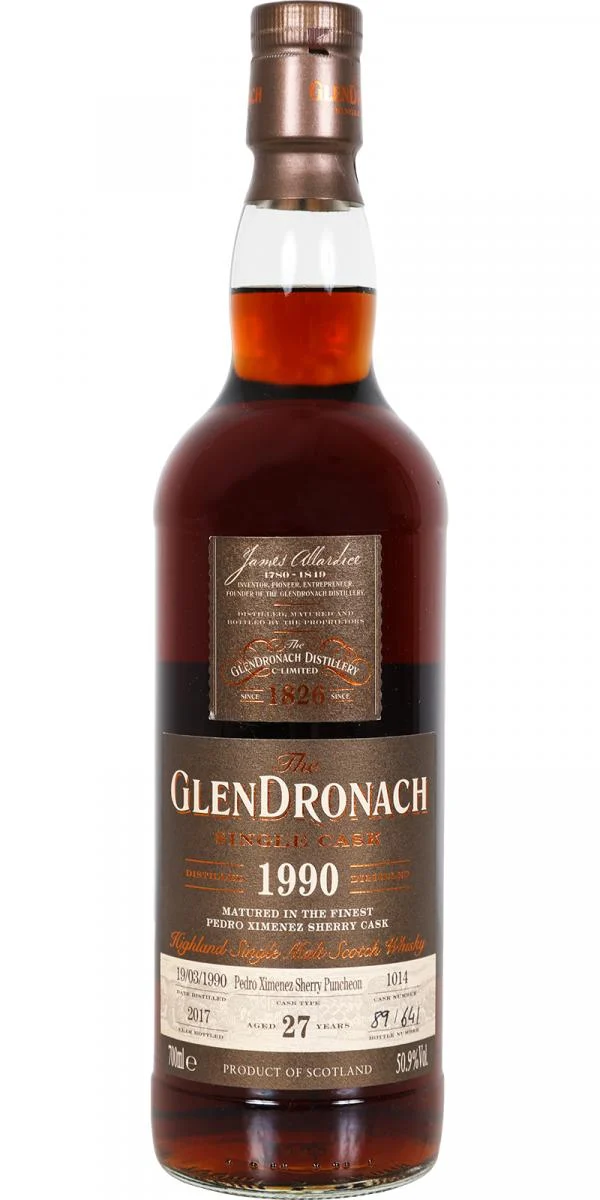 Glendronach 1990 27 Year Old Single Cask #2257 Highland Single Malt Scotch Whisky - Whiskey