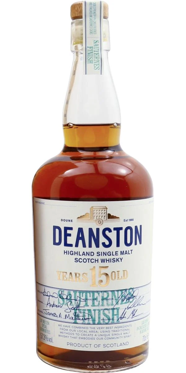 Whisky escocés Deanston Sauternes Finish de 15 años | 700ML - Whiskey