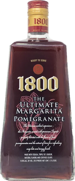 1800 Pomegranate Margarita Ready to Drink | 1.75L - Liqueur