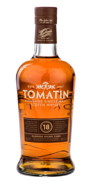 Tomatin 18 Year Old Single Malt Scotch Whisky - Whiskey