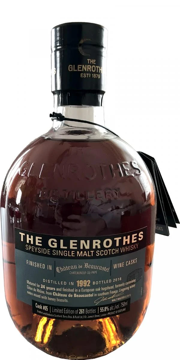 The Glenrothes 1992 Beaucastel Cask Finish Whisky escocés de pura malta