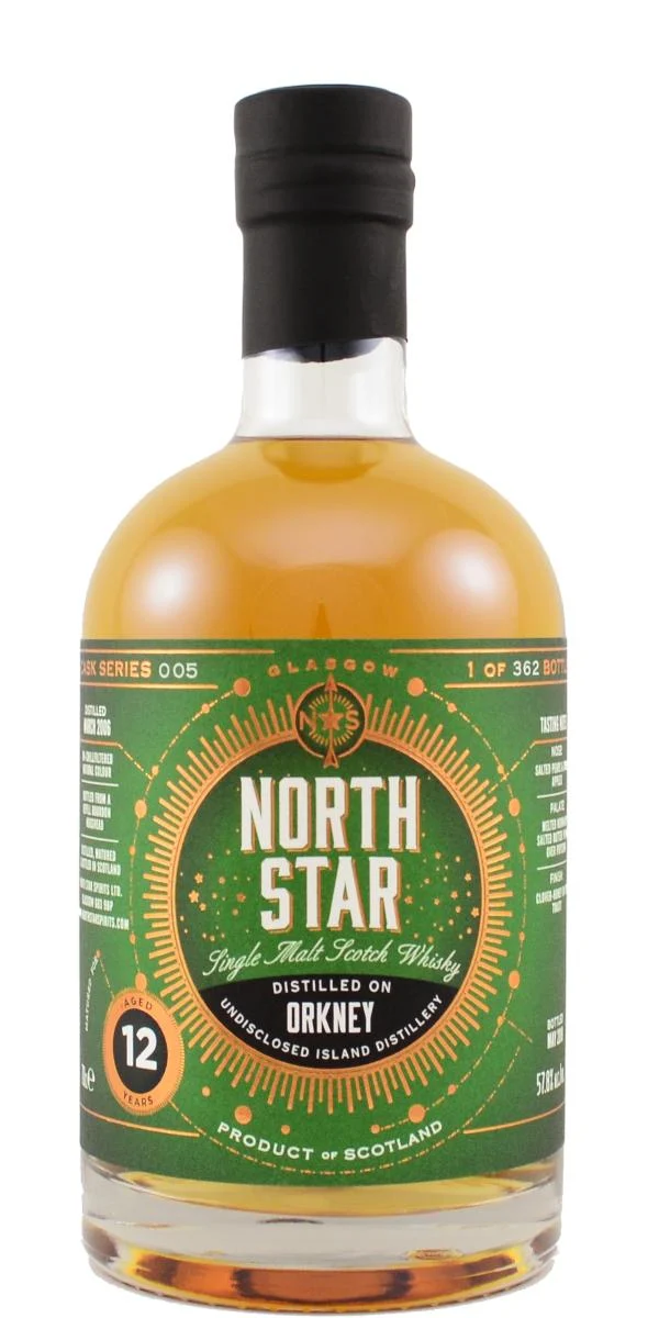 North Star Orkney 2006 12 Year Old Single Malt Scotch Whisky - Whiskey