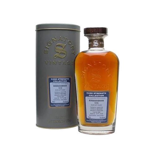 Bunnahabhain 27 Year Old Single Malt (Signatory Bottling) Scotch Whisky - Whiskey