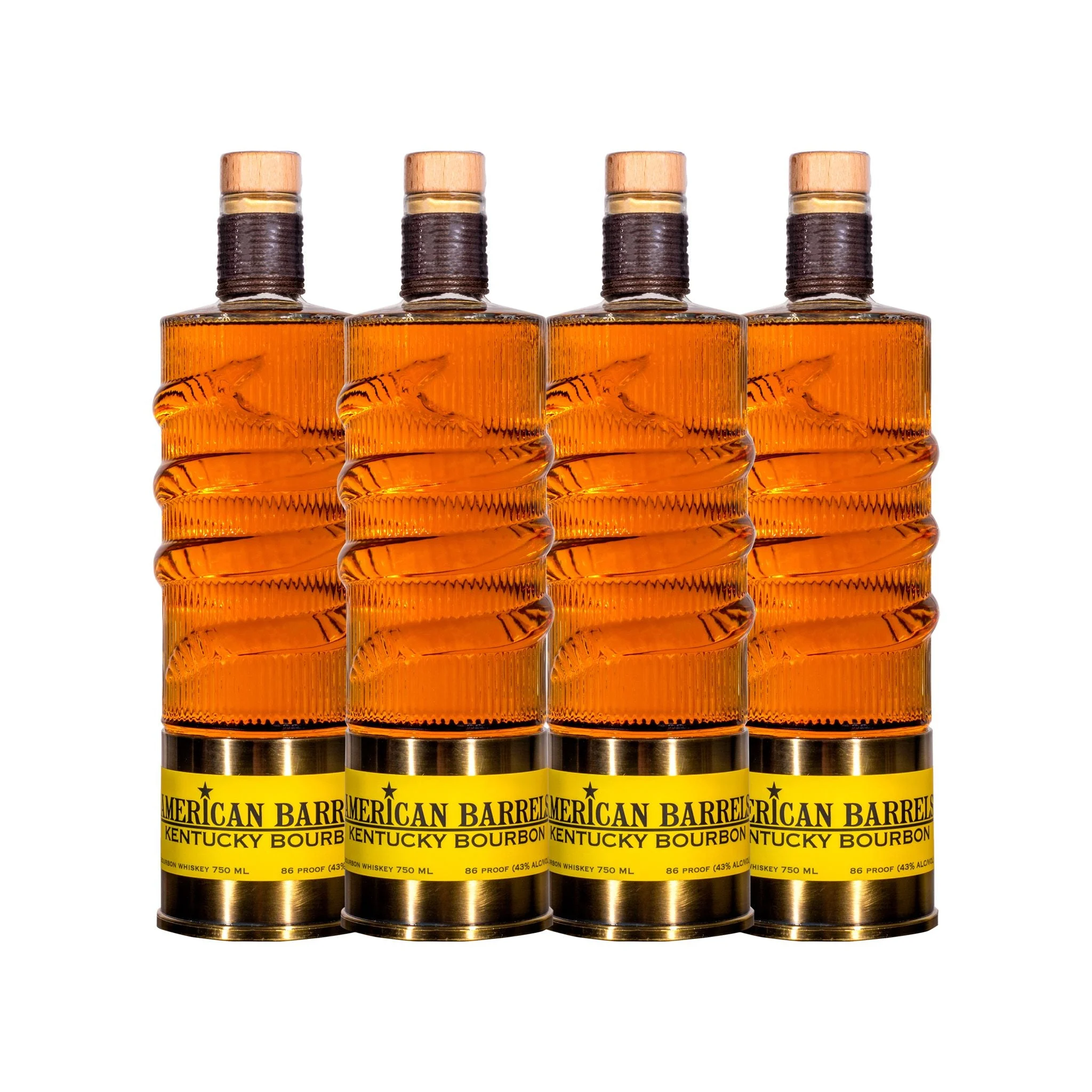 American Barrels Bourbon Whiskey | (4) Bottle Bundle **Drink One/Collect Three** - Whisky