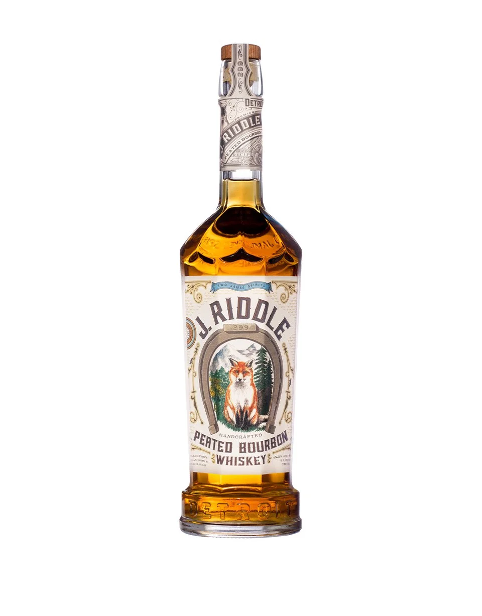 Two James J. Riddle Peated Bourbon Whiskey