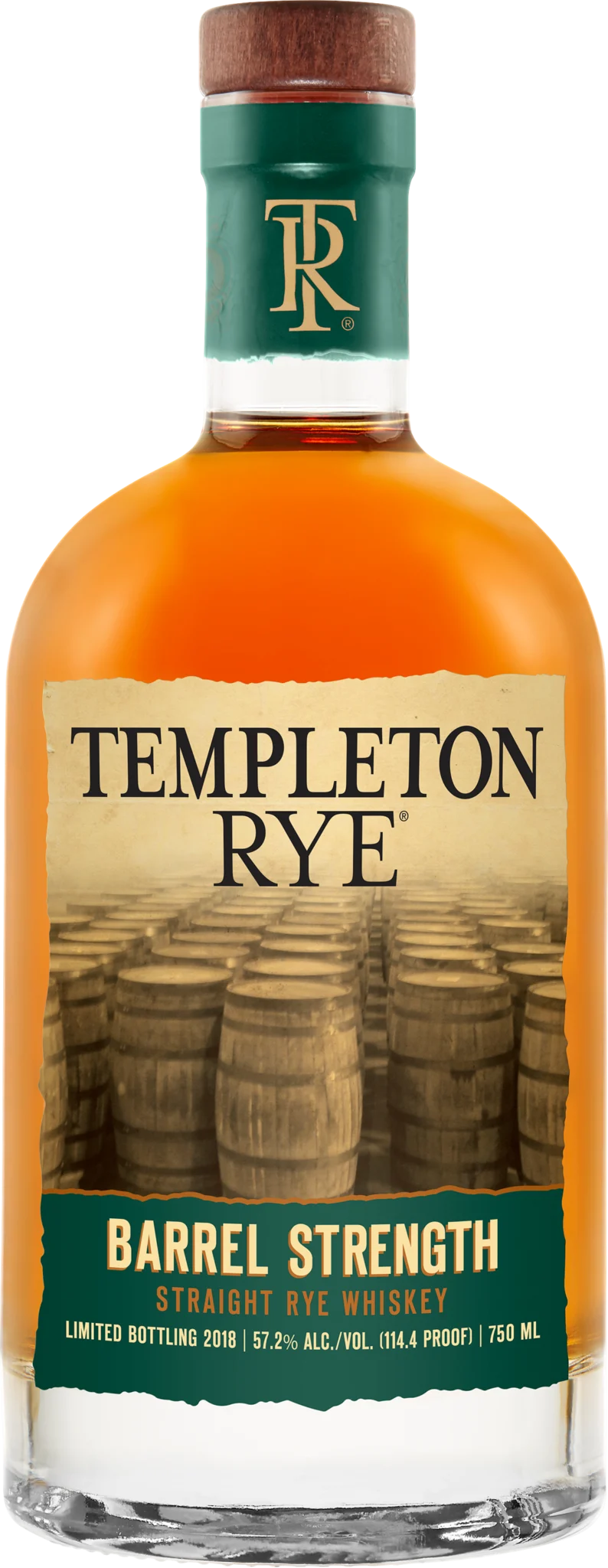 Templeton Barrel Strength Straight Rye Whiskey